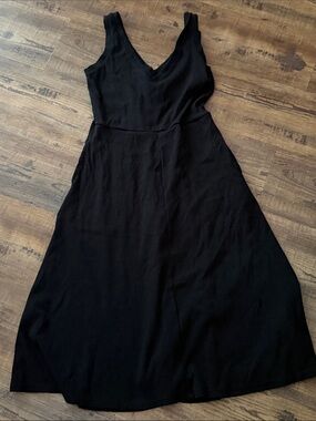 a new day Black V-Neck Sleeveless A-Line Dress